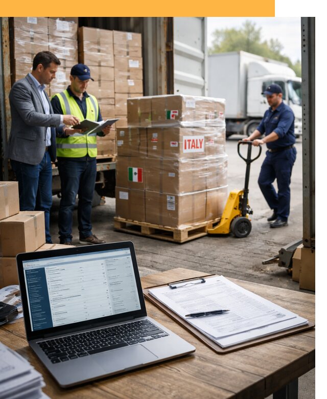 Доставка грузов из Италии: морские и авиаперевозки от 18662