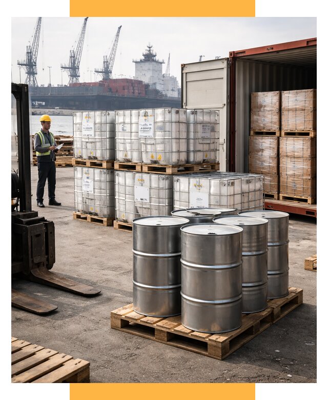 Доставка химического сырья из Индии от 259200 р. | СетСервис-Рзв