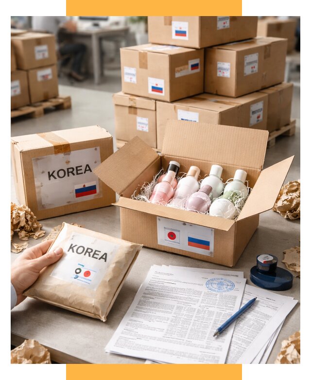 Доставка косметики из Кореи от 8813 р. под ключ | СетСервис-Рзв