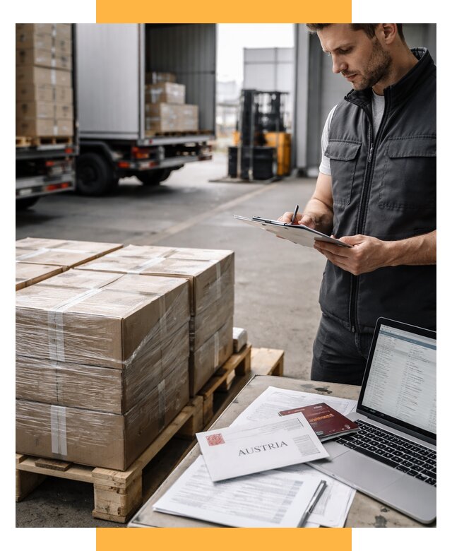 Доставка в Австрию от 67392 р. Логистика и экспорт СетСервис-Рзв