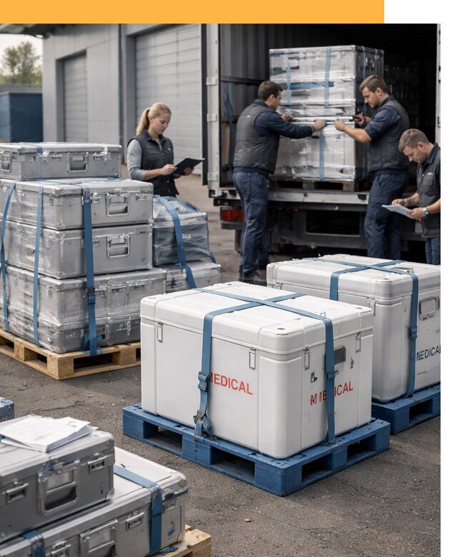 Перевозка медицинского оборудования по всему миру от 15552 руб